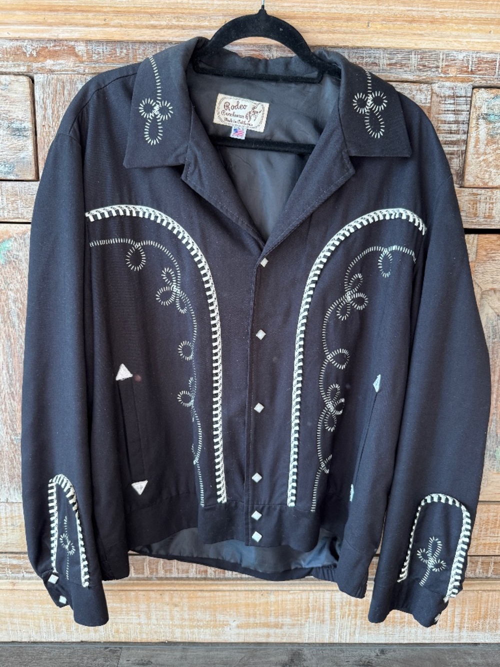 VTG 1960s Rodeo Ranchwear Mens XL Western Bolero Jacket Rockabilly